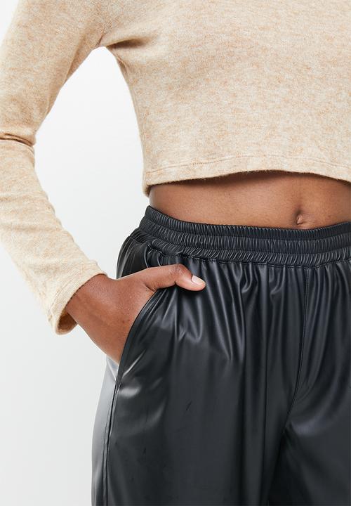 Blake - Pu jogger - black