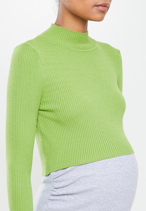 Glamorous - Maternity high neck knit - green