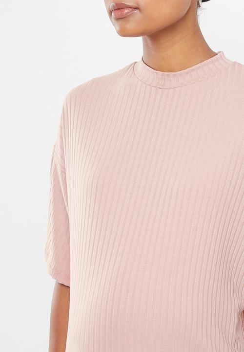 Superbalist - Maternity ribbed boxy tee - blush