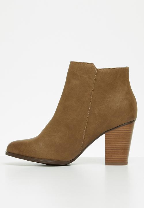 Miss Black - Alham ankle boot - tan