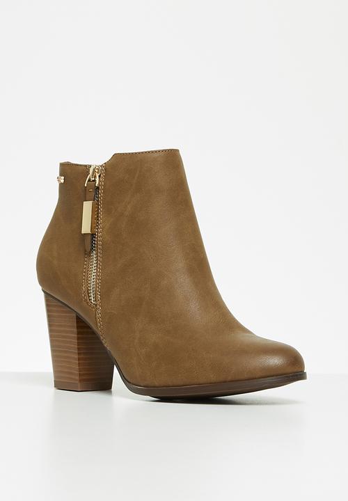 Miss Black - Alham ankle boot - tan