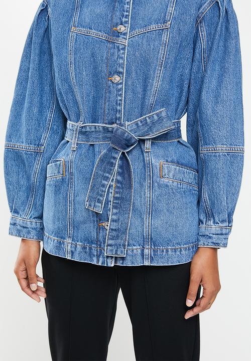 MANGO - Jacket vintage -  blue