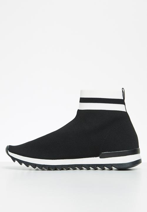Cotton On - Dresden knitted sneaker boot - black