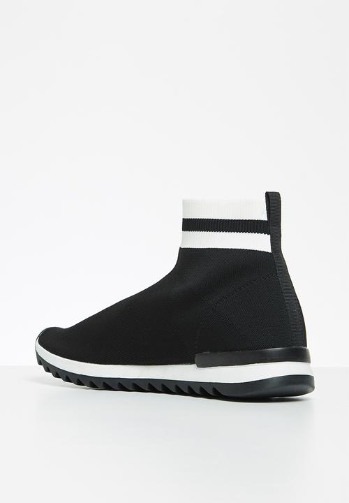 Cotton On - Dresden knitted sneaker boot - black