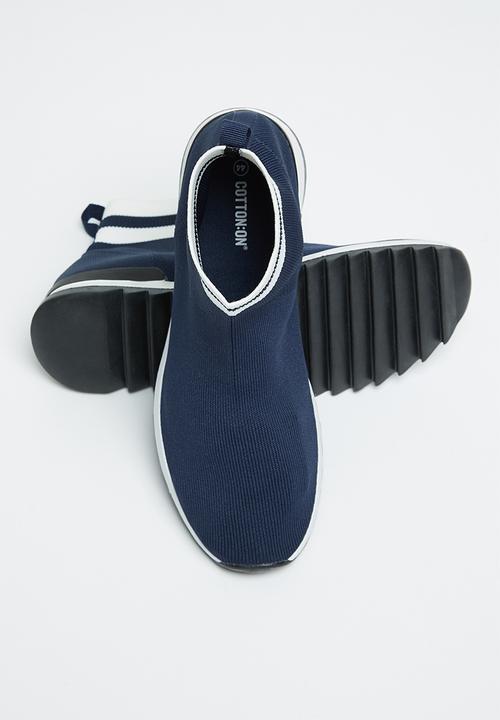 Cotton On - Dresden knitted sneaker boot - navy