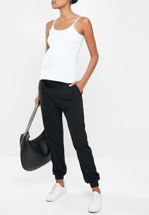edit Maternity - 2 Pack feeding clip cami - black & white 