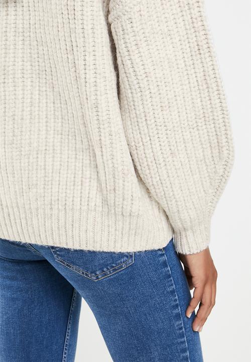 MANGO - Cardigan capuchino - natural