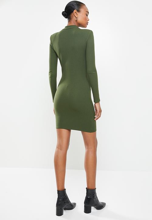 MANGO - Dress rosario - green