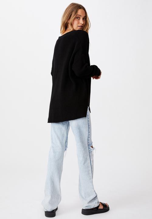Cotton On - Cotton boyfriend cardigan - black