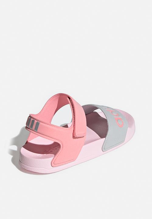 adidas Performance - Adilette sandal k - pink & grey 