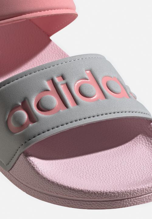 adidas Performance - Adilette sandal k - pink & grey 