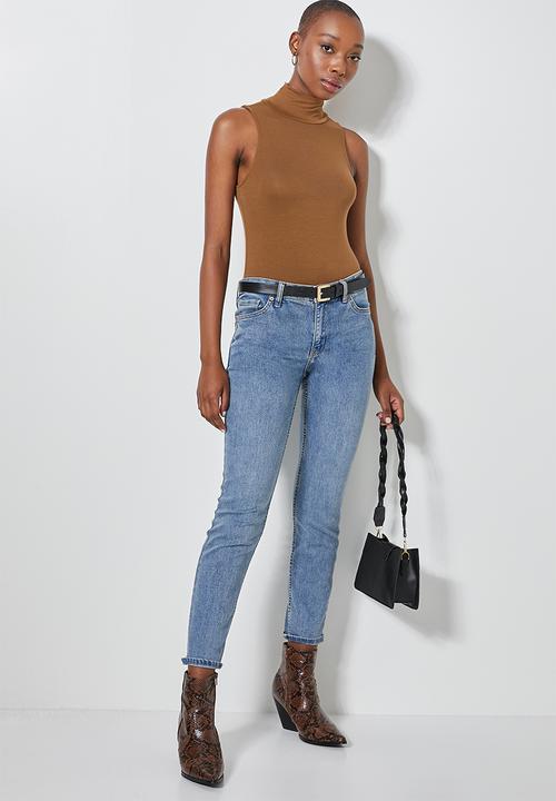 Superbalist - 2 pack viscose turtleneck bodysuit - black & brown