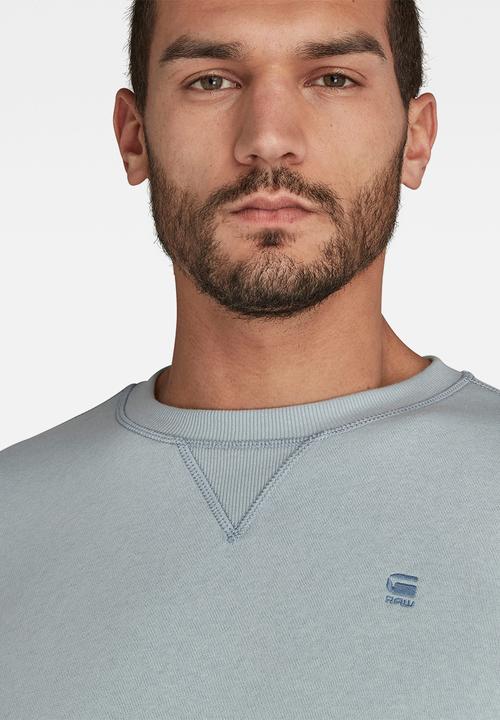 G-STAR - Premium core r l\s sweat - faze blue
