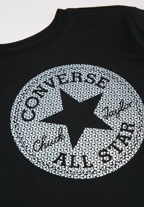 Converse - Converse faux sequin chuck boxy te - black