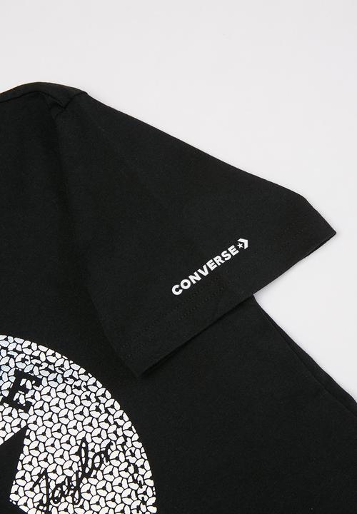 Converse - Converse faux sequin chuck boxy te - black