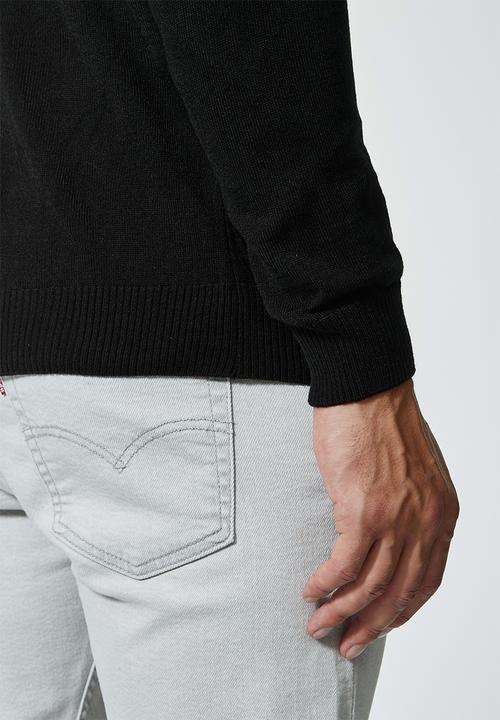 Superbalist - Lightweight button through cardigan - black