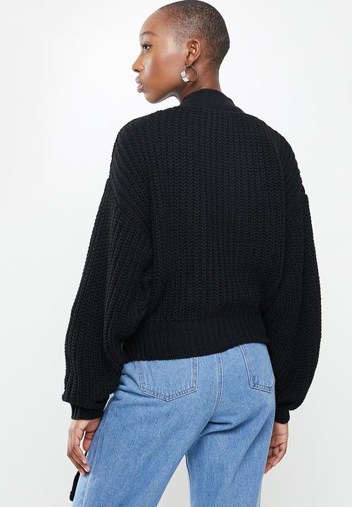 Missguided - Belted cardigan - black
