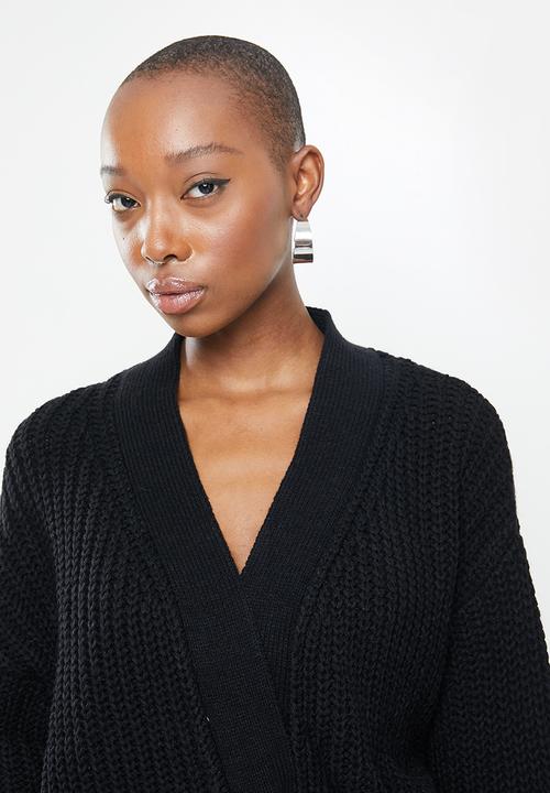 Missguided - Belted cardigan - black