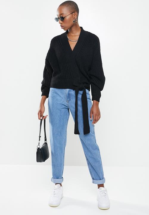 Missguided - Belted cardigan - black