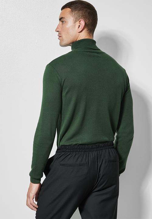 Superbalist - Basic roll neck slim fit knit - green