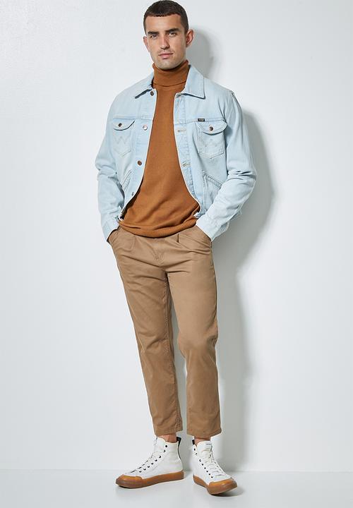 Superbalist - Basic roll neck slim fit knit - tobacco