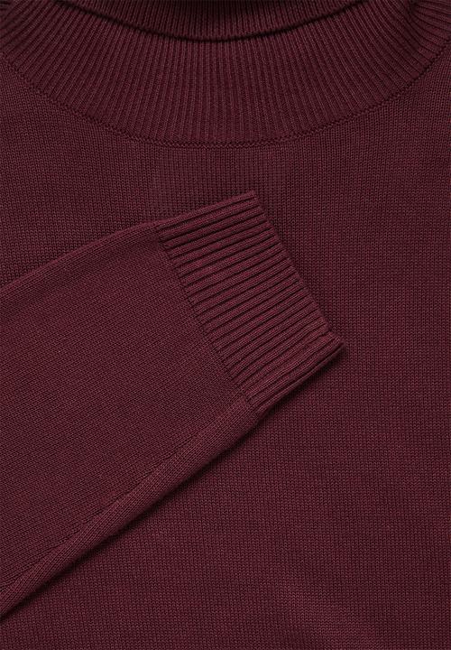 Superbalist - Basic roll neck slim fit knit - burgundy