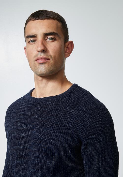 Superbalist - Raglan textured knit - navy