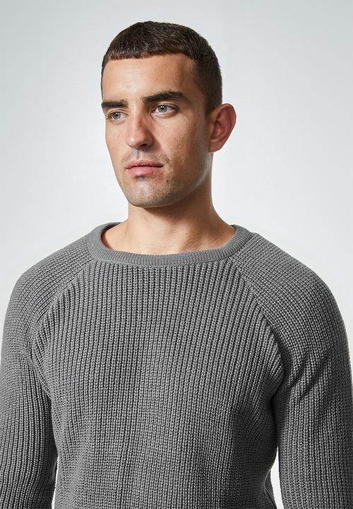 Superbalist - Raglan textured knit - grey