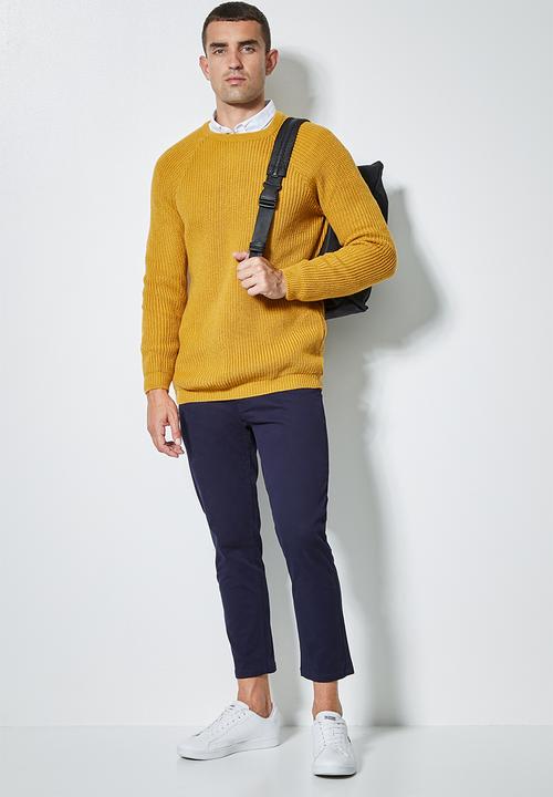 Superbalist - Raglan textured knit - mustard