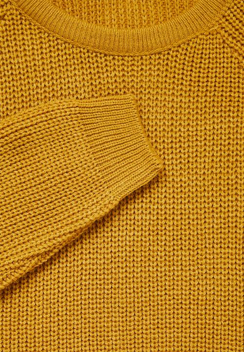 Superbalist - Raglan textured knit - mustard