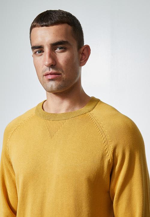 Superbalist - Sporty crew pullover knit jersey - mustard