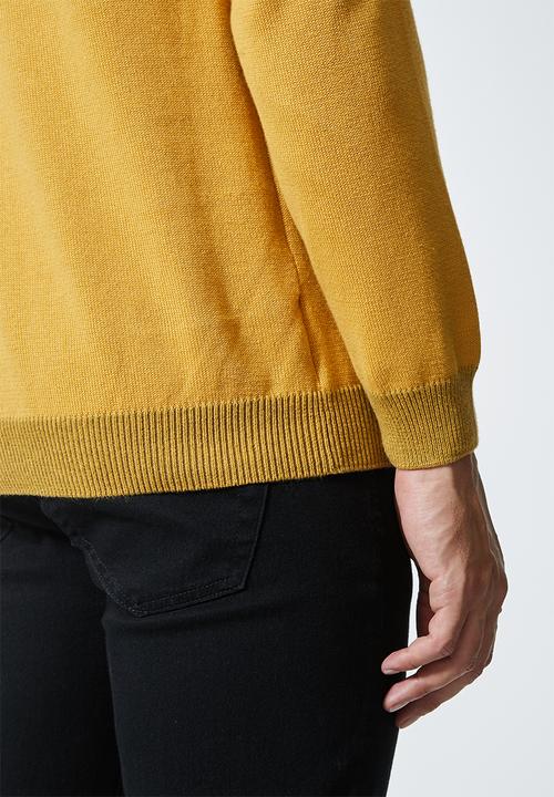 Superbalist - Sporty crew pullover knit jersey - mustard