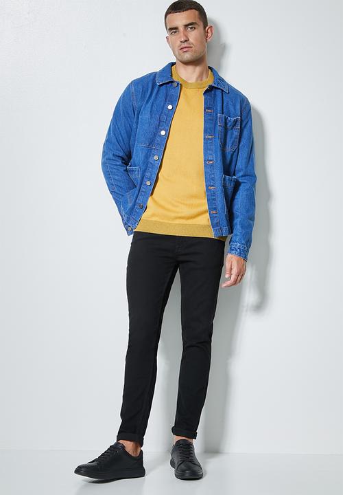 Superbalist - Sporty crew pullover knit jersey - mustard