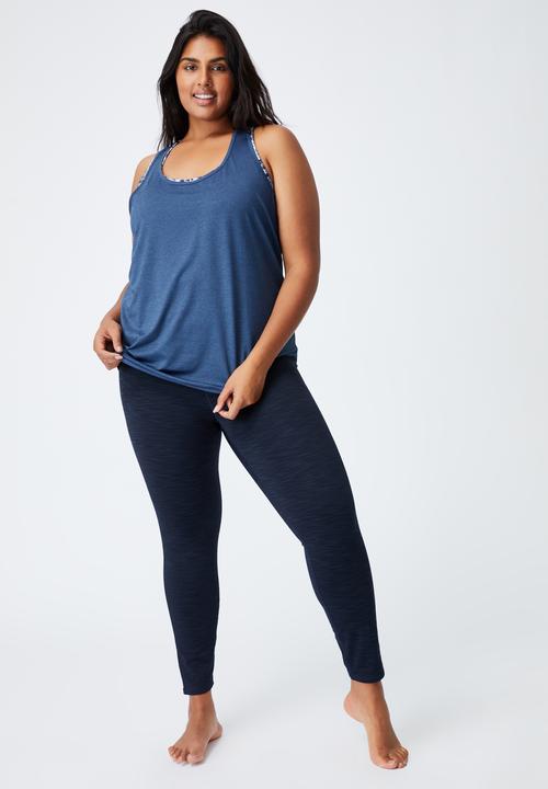 Cotton On - Curve training tank top - navy 
