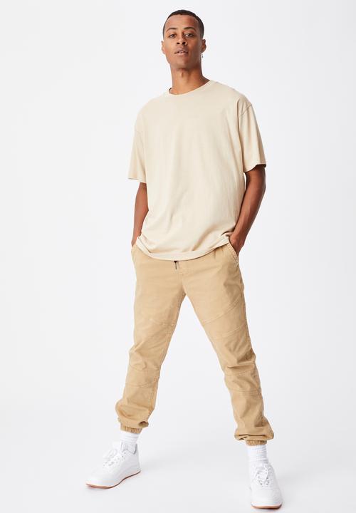 Cotton On - Drake cuffed pant - stone