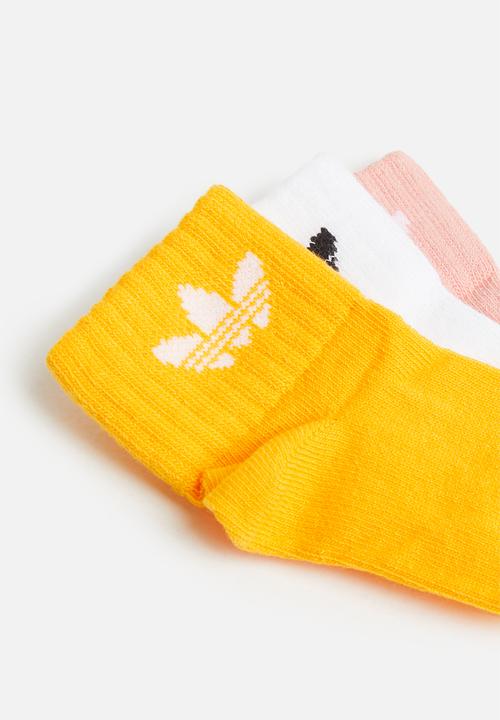 adidas Originals - Kids 3 pack ankle socks - multi