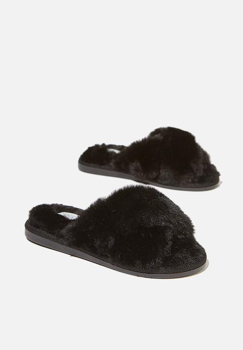 Cotton On - Duo crossover slipper - black