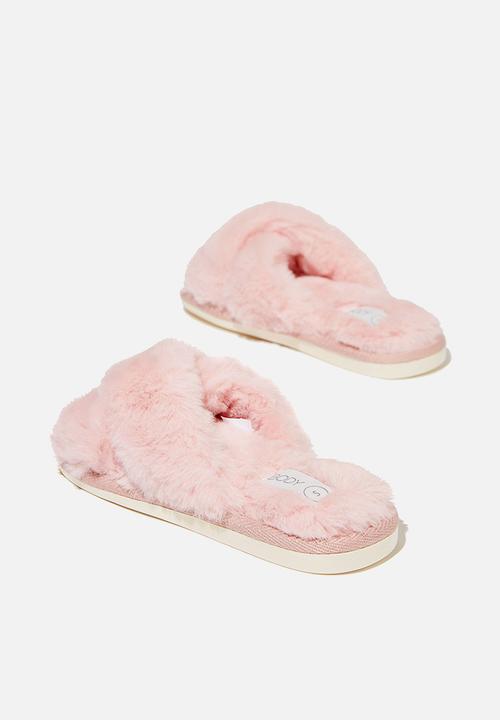 Cotton On - Duo crossover slipper - blush