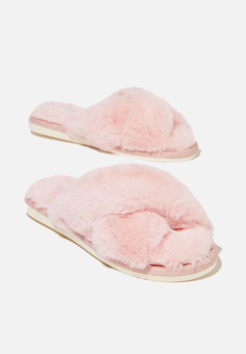 Cotton On - Duo crossover slipper - blush