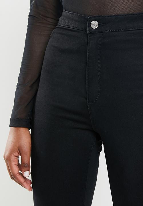 Missguided - Petite vice high waisted skinny jeans - black