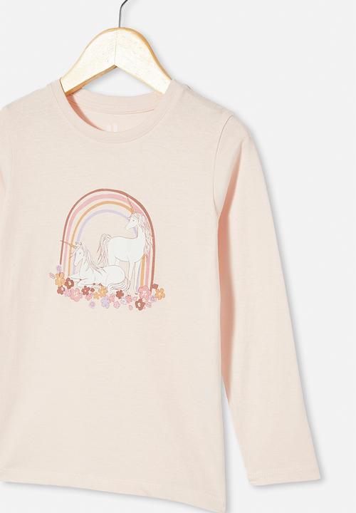 Cotton On - Penelope long sleeve tee - crystal pink