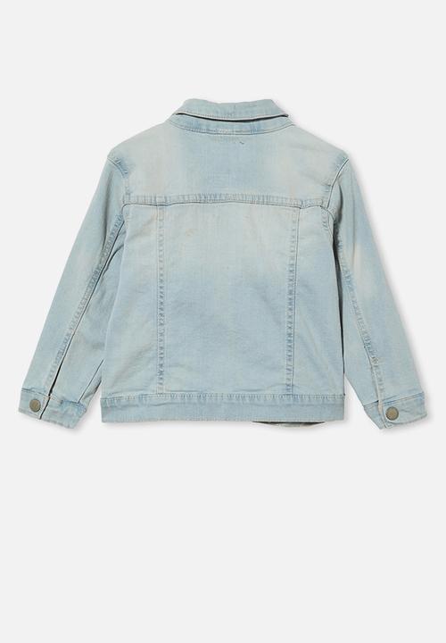 Cotton On - Daisy denim jacket - bleach wash