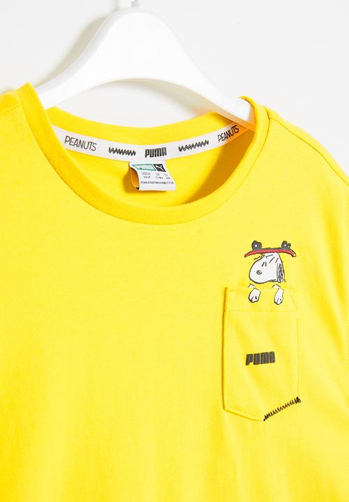 PUMA - Girls puma x peanuts tee - yellow