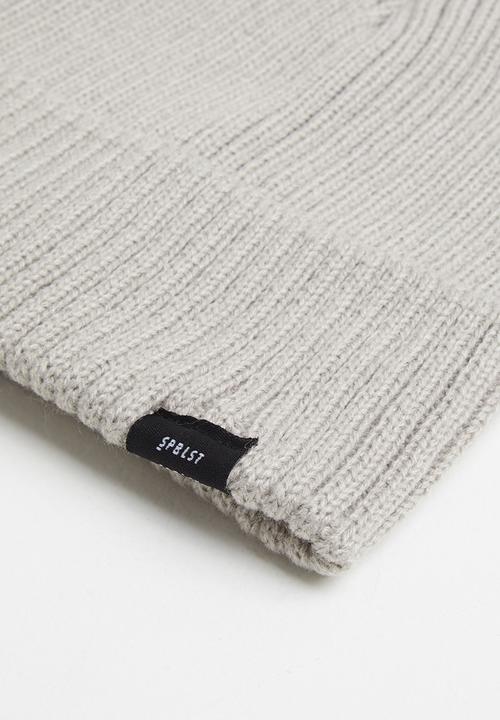Superbalist - Rib turn up beanie - grey