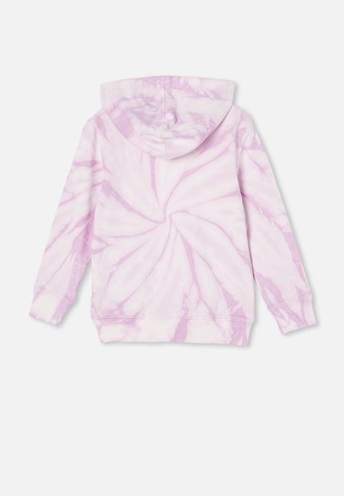 Cotton On - Charlie hoodie - pale violet tie dye