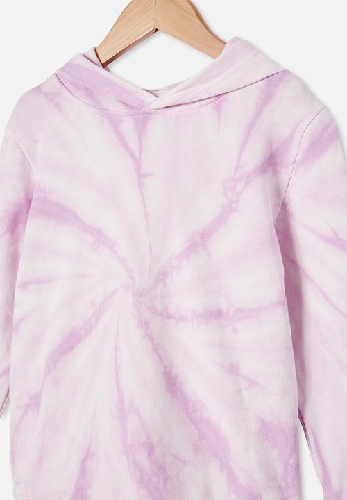 Cotton On - Charlie hoodie - pale violet tie dye