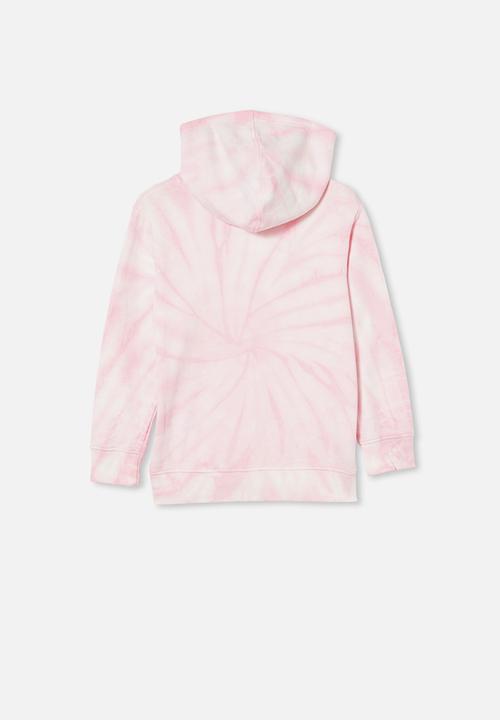 Cotton On - Charlie hoodie - cali pink tie dye