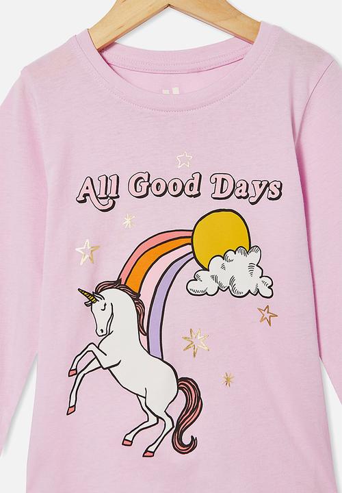 Cotton On - Penelope long sleeve tee - pale violet
