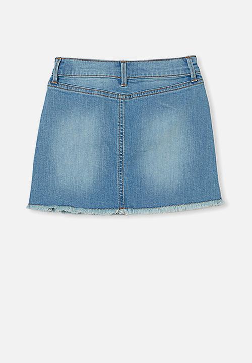 Cotton On - Finn denim skirt - blue
