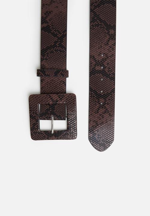 ALDO - Riviel belt - dark brown